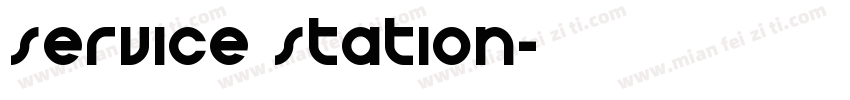 Service Station字体转换